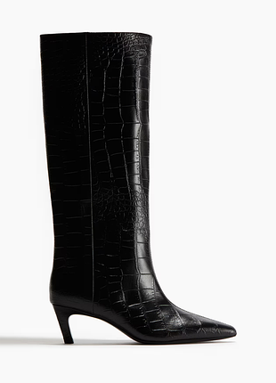 Шкіряні чоботи h&m premium selection 1291831002