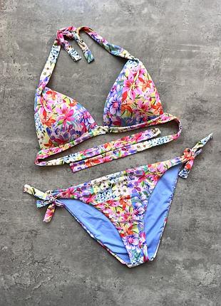 Роздільний купальник calzedonia в квітковий принт