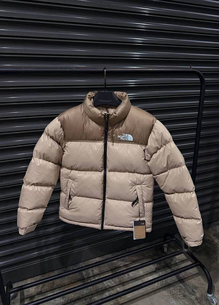 Пуховик бежевий the north face 700