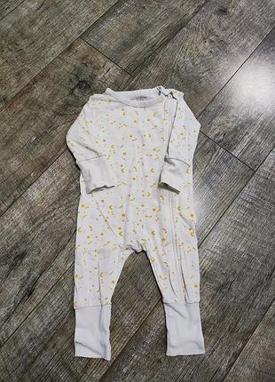 Сліп, чоловічок бавовняний на блискавці, tcm tchibo, р. 74-80, 9-12міс., довжина 64см