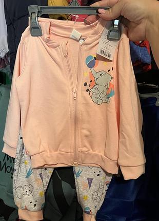 Комплект на дівчинку 74/80