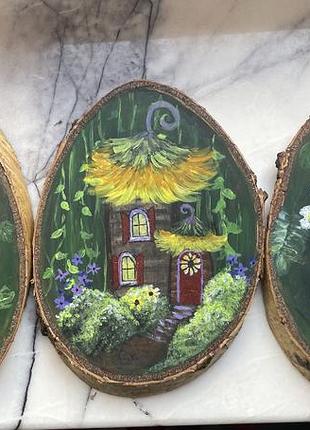 Картини на зрізі дерева