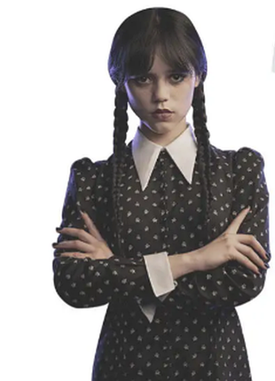 Платье уэнздей карнавальное (146-152 см) wednesday венсдей семейка адамс