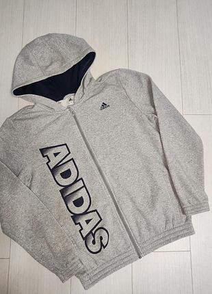 Фірмова утеплена зіп-худі, кофта з каптуром  adidas