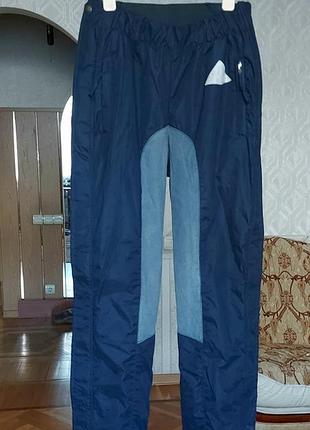 Штаны тёплые на синтепоне боковые сплошные молнии зима