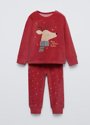 Флісова піжама zara 3 p