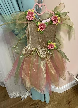 Платье феи с крыльями