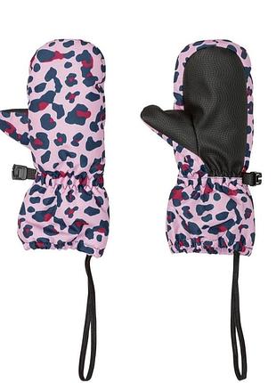 Дитячі термо рукавиці краги lupilu 2розмір на 1-3роки непромокаючі, мембрана, всередині фліс рукавички варежки для дівчинки