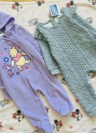 6-12 міс , next. disney. теплий флісовий кігурумі, чоловічок, піжама. супер - теплий, м"якенький комбінезон новий з бірками сірий довжина 57; до промі