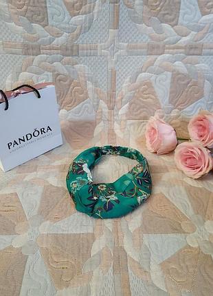 Повязка на голову в цветочный принт