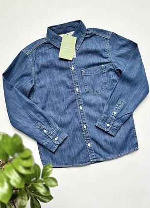 Джинсова сорочка для хлопчика ф. н&м р. 122, 134
