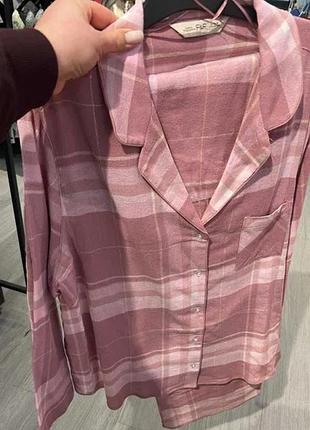 Піжама тепла жіноча фланелева байкова домашній костюм фланель євро