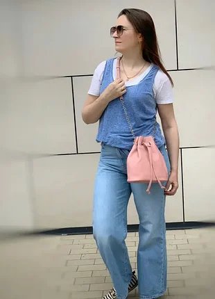 Сумка женская "бель" натуральная кожа, розовая флотар