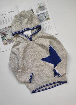 Класнючий вязаний світшот next з зіркою🔥знижка до 8.12.20🔥