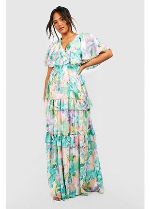 Ярусное платье длинная батал