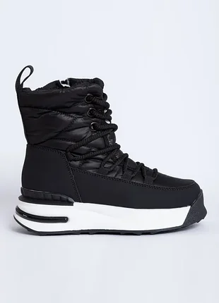 Сапоги дутиши для девочек e3625-1 черные зимние