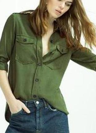 Натуральна рубашка zara