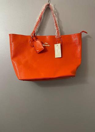 Помаранчева сумка тоут