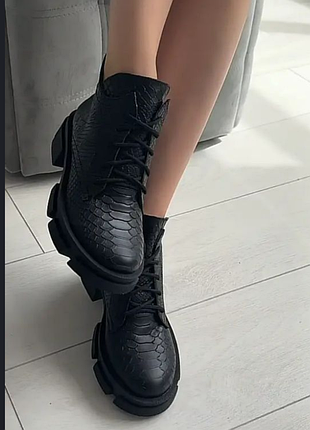 Ботинки черевички шкіра демісезон