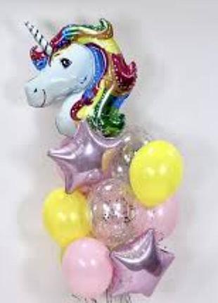 Набор воздушных шариков единорог