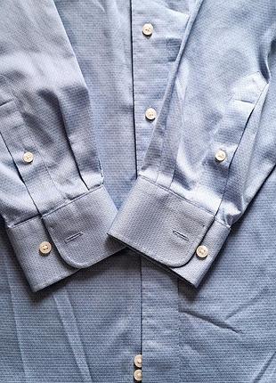 Бавовняна сорочка чоловіча блакитна