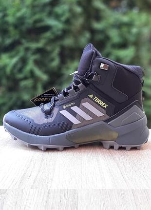Adidas terrex swift r3 gtx low чоловічі зимові термо кросівки / чоловічі зимові черевики