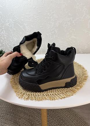 Зимові теплі чоботи унісекс🖤