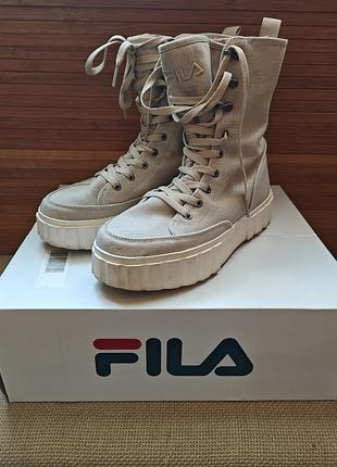 Кеды женские утепленные fila бежевые 39 размер