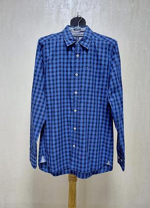 Мужская рубашка в клетку Tommy hilfiger xs-s размер.