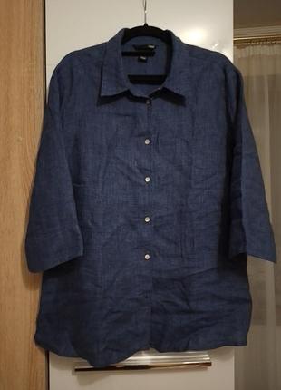 Сорочка лляна,100%льон, сорочка натуральна