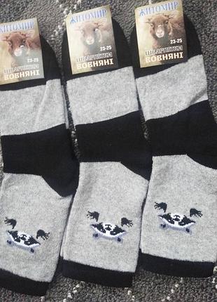 Шкарпетки жіночі махрові "ніскі етикетка житомир" класика бавовна/стрейч р/р 23-25.
