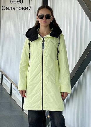 Жіноча стьобана куртка, пальто демі