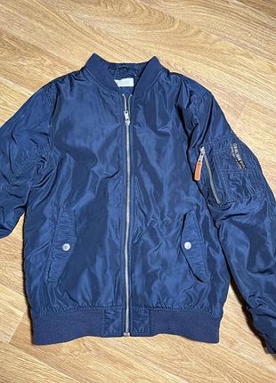 Синя демісезонна куртка для хлопчика 11–12 років