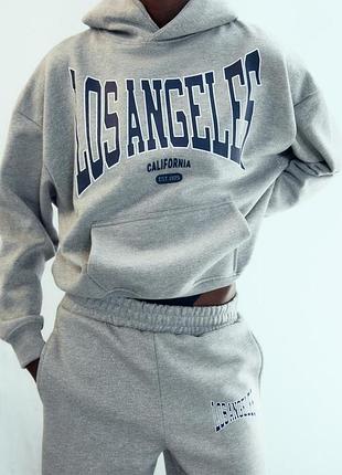 Худі з блискучим написом