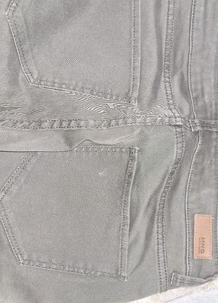 Брюки- карго " mango",xs,хакі зелені. 2