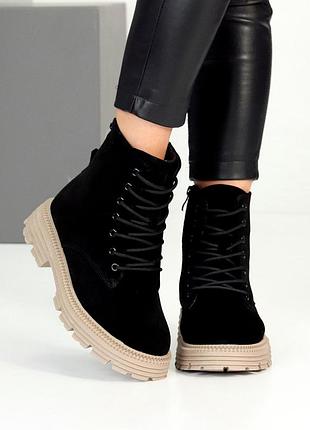 Черевики натуральна замша зима