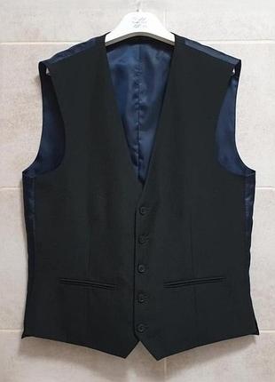 Next жилет - xl • 54 - чорний - 785-600 - чоловіча класична жилетка костюмна ж54