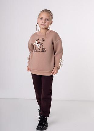 Костюм для девочек утепленный 104-134