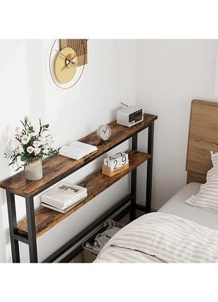 Узкий консольный столик 2-х ярусный