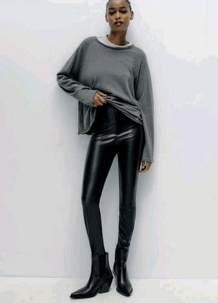 Лосины из экокожи