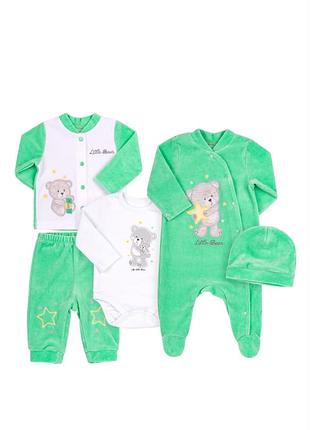 Комплект для мальчиков из 5 предменов, размер 62.