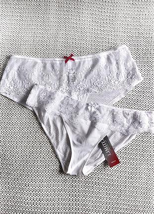 Новый комплект белья, трусы, 2 шт., размер 46