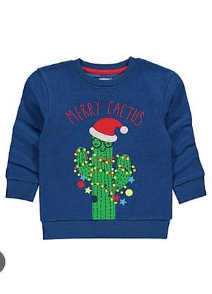 Новорічний світшот кофта хлопчику на 2-3 р