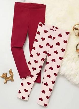 Красивый набор утепленных лосинок для девочки