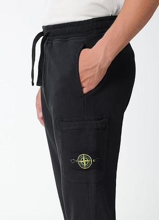 Джогери stone island black cotton