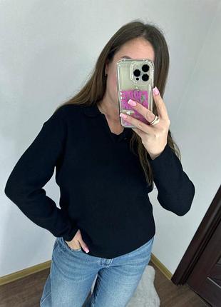 Чорний светр zara