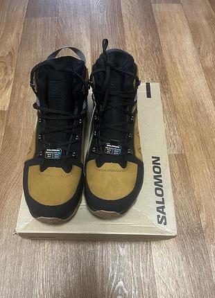 Зимові черевики salomon outchill ts cswp коричневе