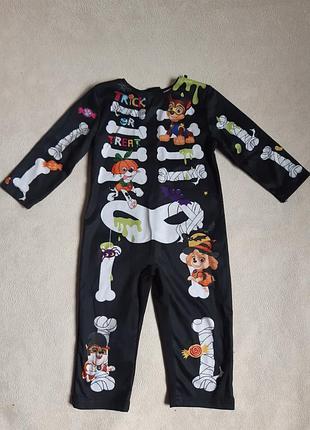 Костюм скелета на хеловін 1.5- 2р щенячий патруль