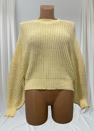 Оверсайз бавовняний светр