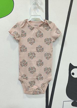 Боди бодик carters картерс с коротким рукавом для девочки